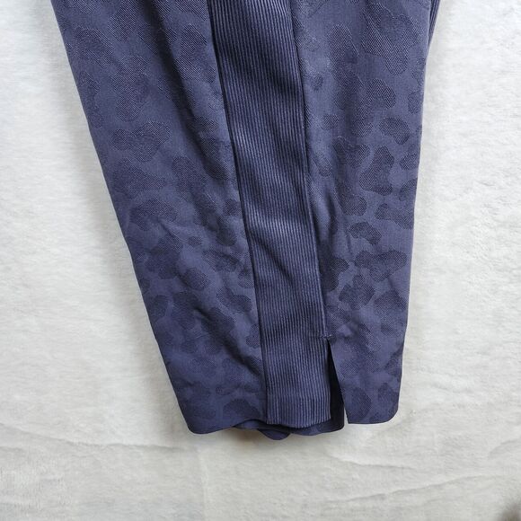 Athleta Brooklyn Texture Jumpsuit Medieval Violet 14 Leopard Print 981034 - Picture 13 of 16